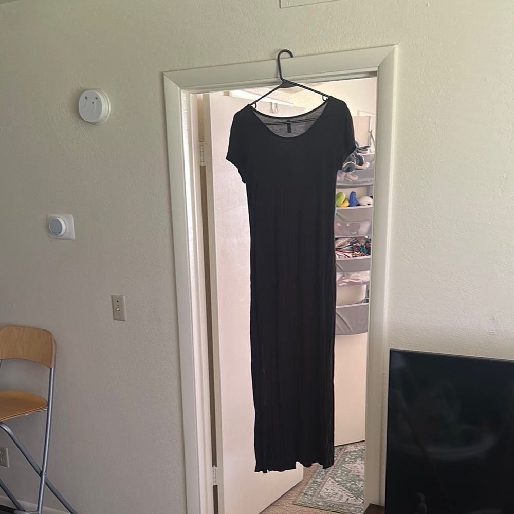 Full Tilt Elegant Black Maxi Dress